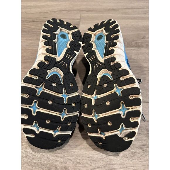 BROOKS Glycerin 11 running shoes Womens size 8.5 BLUE silver white - Picture 9 of 11